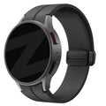 Bandz Samsung Galaxy Watch 5 Pro szilikon szíj D-csat fekete