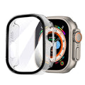 Apple Watch kemény tok üvegborítással, átlátszó