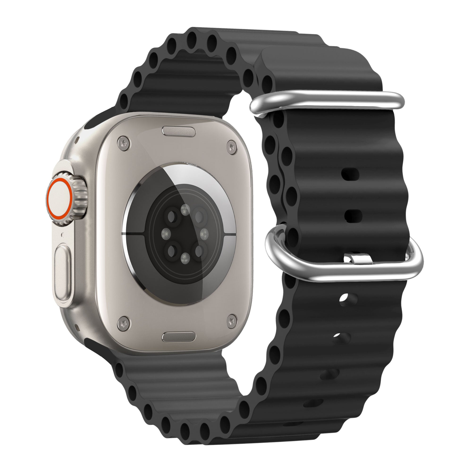 Bandz Ocean szíj Apple Watch-hoz fekete színű kiegészítő szíj