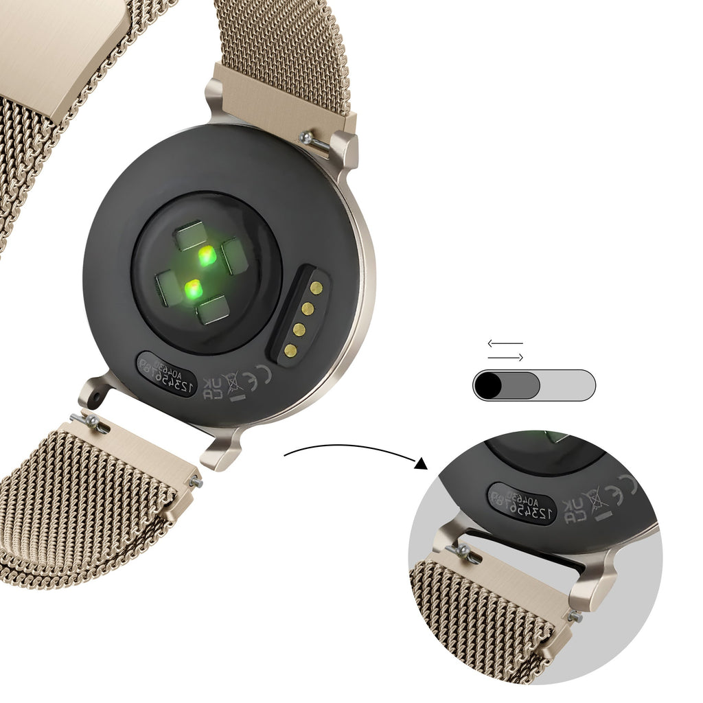 Bandz milánói hurokpánt Garmin Lily 2 Champagne-hoz