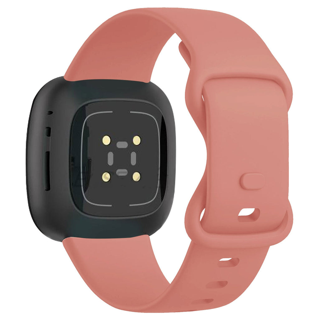 Fitbit Versa 3 klasszikus rózsaszín szilikon szíj csere