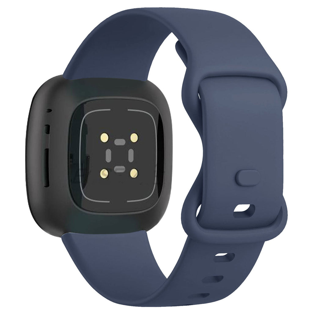 Fitbit Versa 3 klasszikus szilikon szíj sötétkék színben