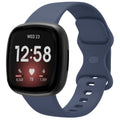Fitbit Versa 3 klasszikus szilikon szíj sötétkék színben