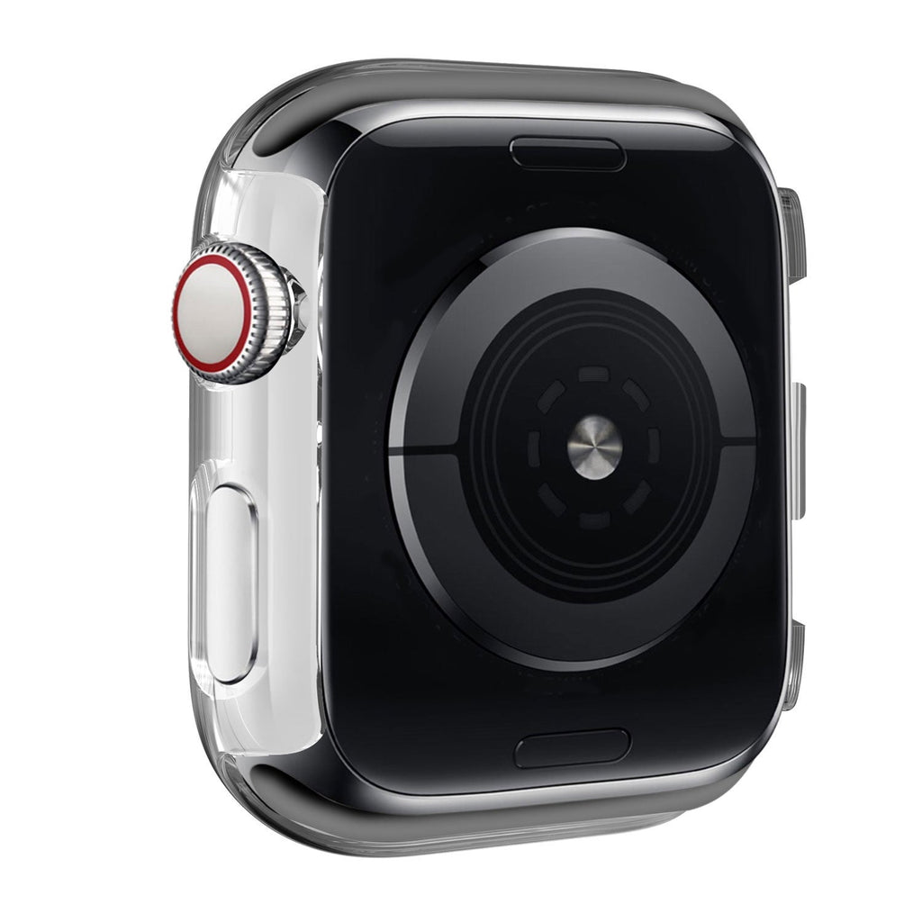 Apple Watch kemény tok üvegborítással, átlátszó