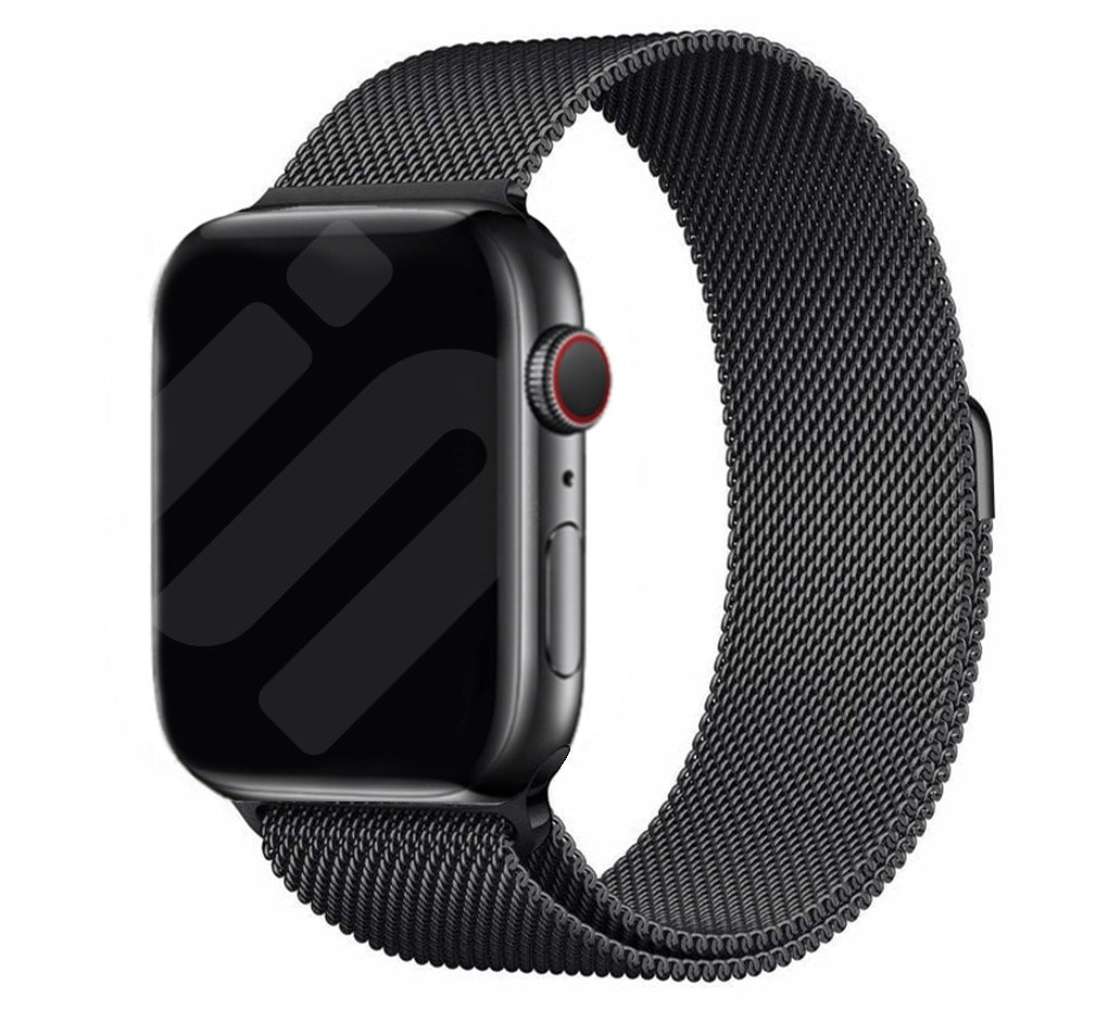 Klasszikus fekete milánói szíj Apple Watch Band Editionhoz