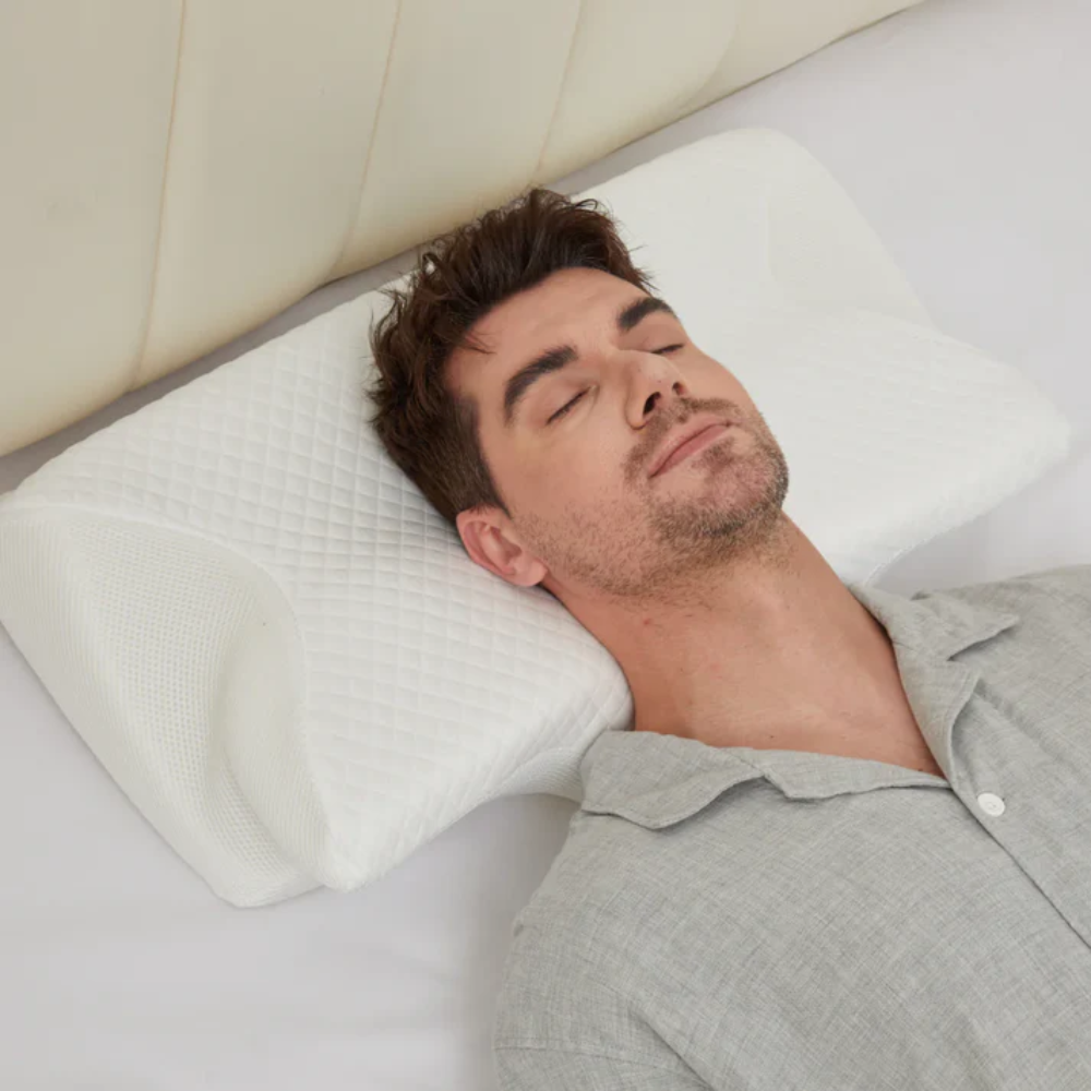 睡眠時無呼吸症候群といびき軽減のためのエルゴノミックメモリーフォーム枕