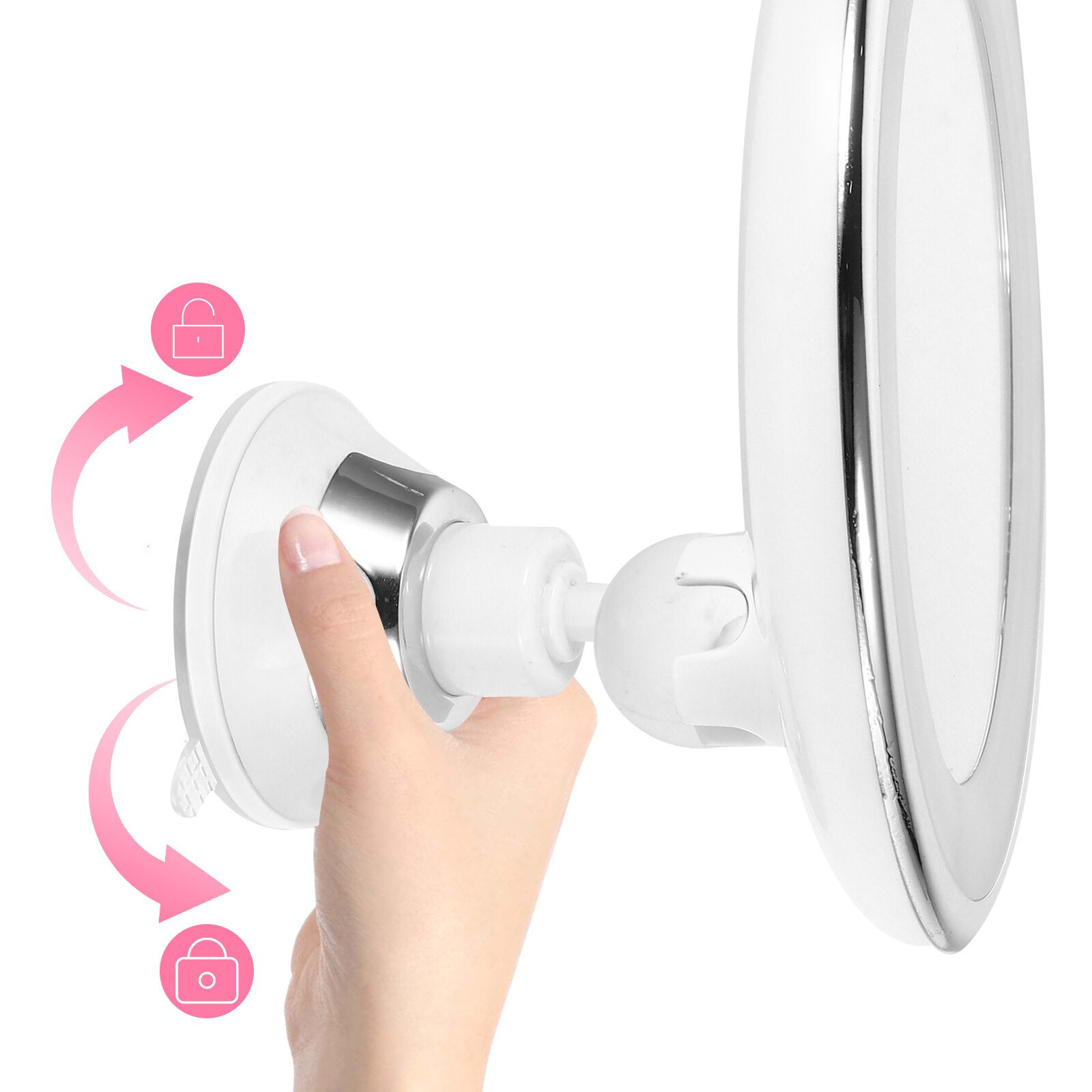 10x Magnification LED Magnifying Mirror With 360 Degree Rotation
