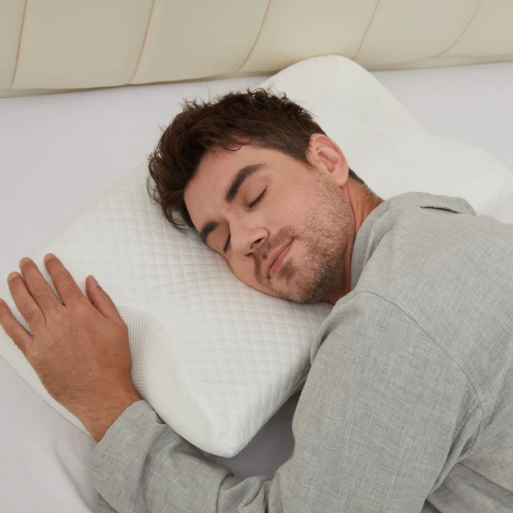 睡眠時無呼吸症候群といびき軽減のためのエルゴノミックメモリーフォーム枕