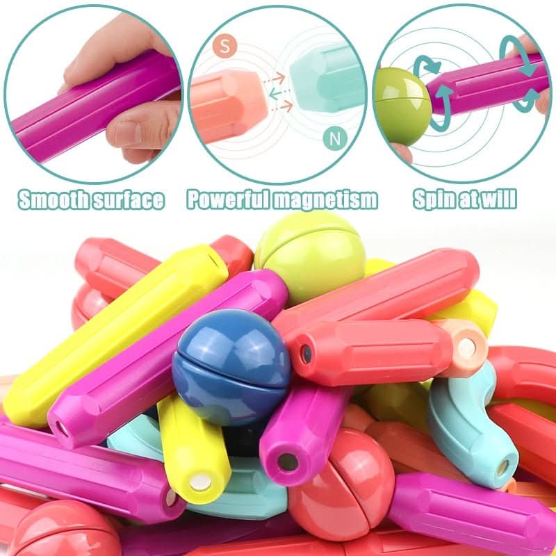 NovaStix マグネティッククリエイティブスティックス 子供のための無限の想像力を育むブロック