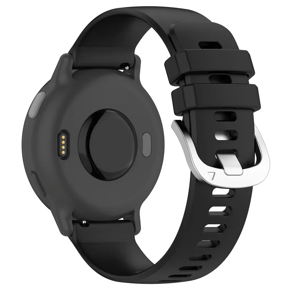 Garmin Venu 2 szilikon klasszikus fekete csere szíj