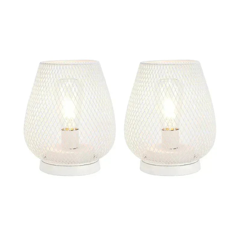 AureaGlow Vezeték Nélküli Fém Asztali Lámpa Meleg LED Edison Fénnyel a Hangulatos Otthoni Dekorációhoz