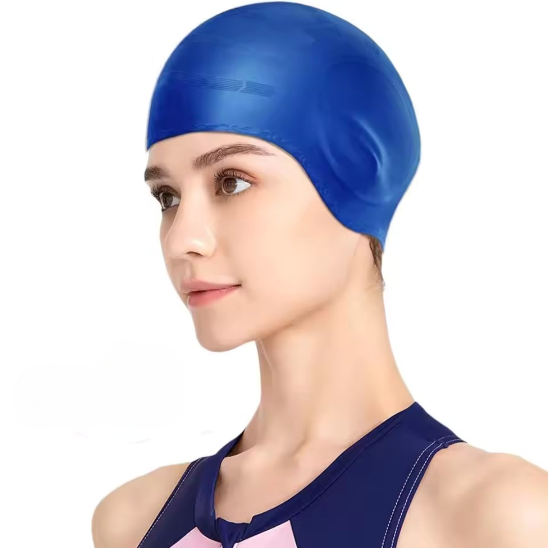 AquaGrace szilikon úszósapka fülvédővel hosszú hajra