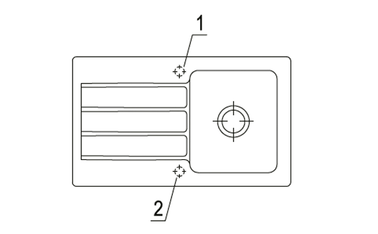 Asteria 50 kerámia mosdó fosszilis szürkében fürdőszobákhoz