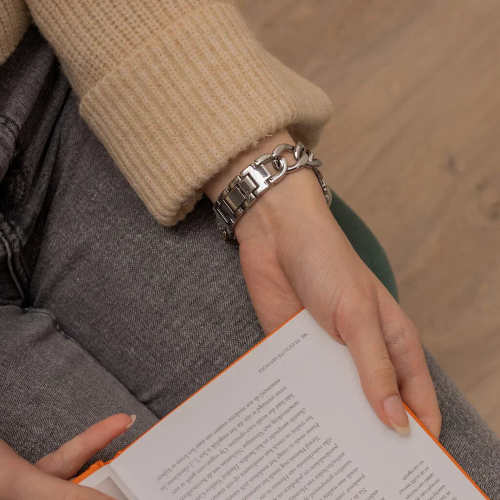 Apple Watch acél láncszíj ezüst színben Apple Watch-hoz