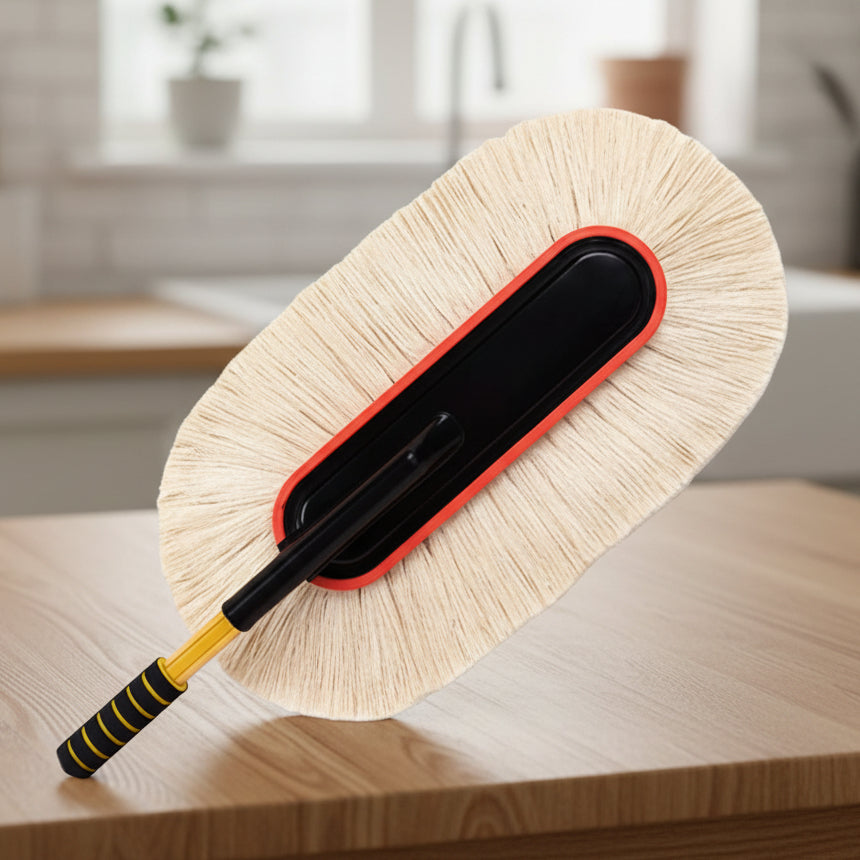 AeroDust Pro Telescopic Car Duster For Car Lovers Waxed Cotton Threads Shine