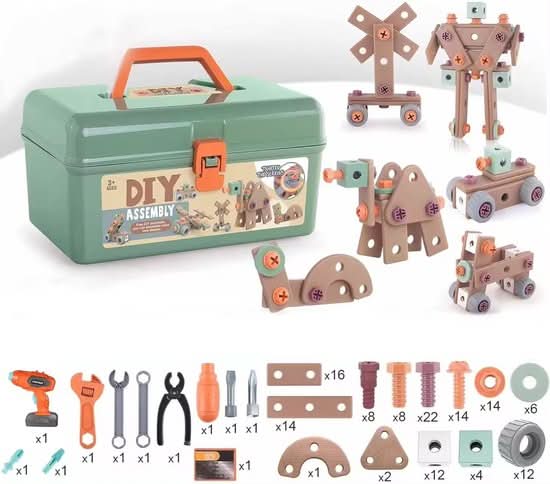 CraftForge 100 darabos kézműves szerszámkészlet kreatív gyerekeknek 3 éves kortól