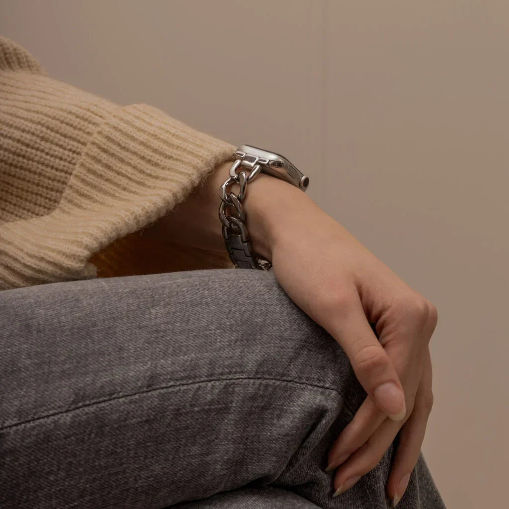 Apple Watch acél láncszíj ezüst színben Apple Watch-hoz