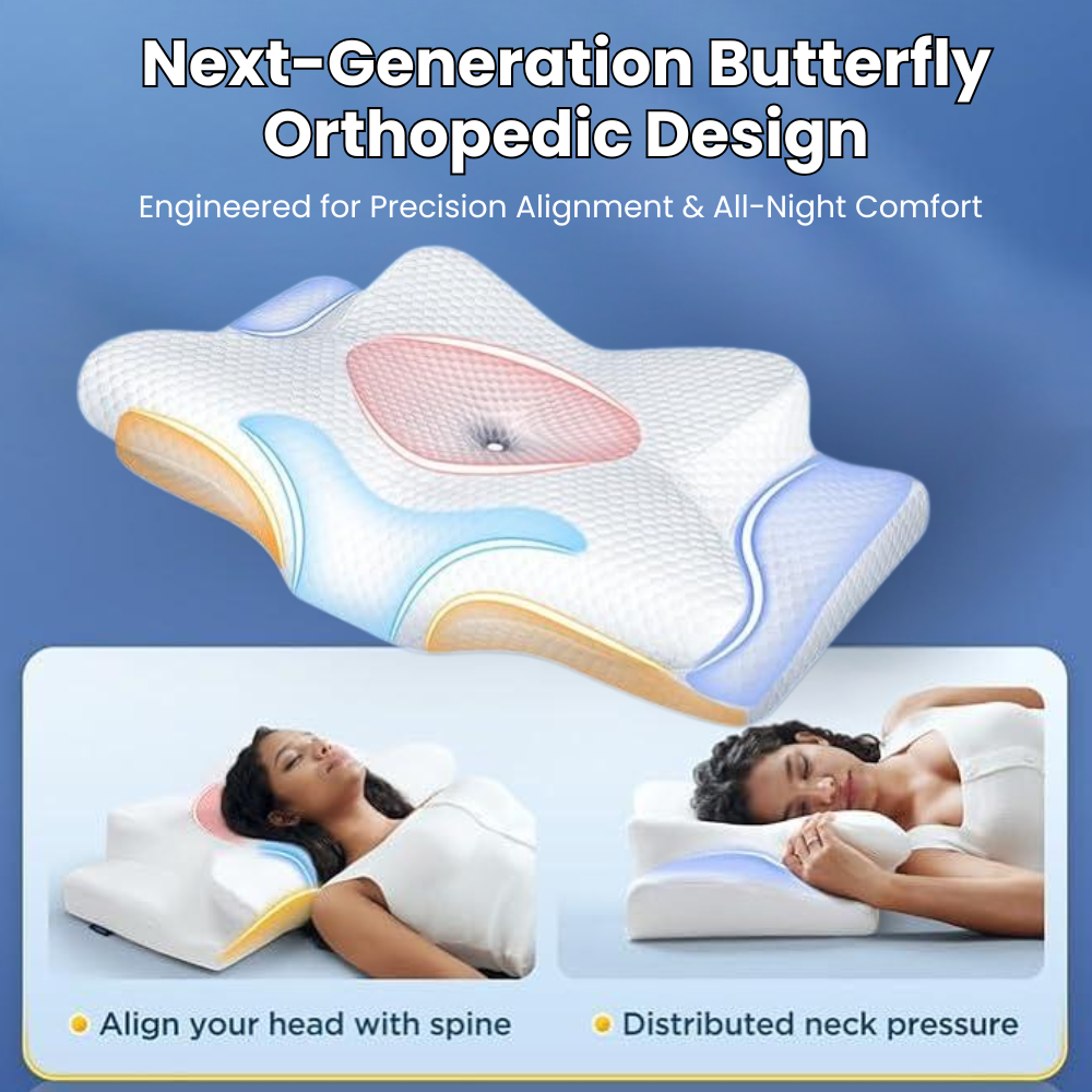 睡眠時無呼吸症候群といびき軽減のためのエルゴノミックメモリーフォーム枕