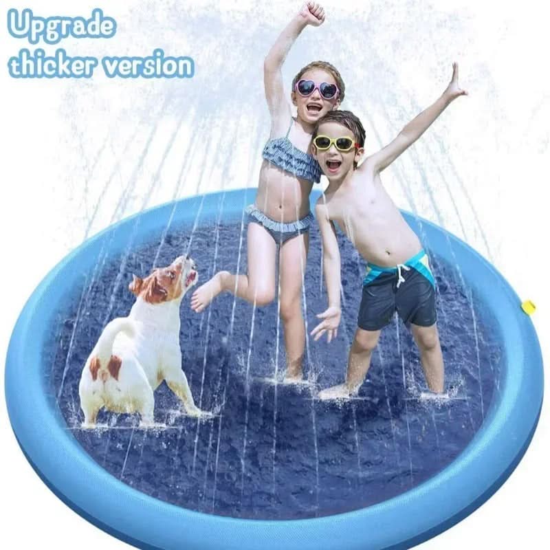 AquaBreeze kutyaitató matrac interaktív hűsítő fröcskölő kertijátékkal