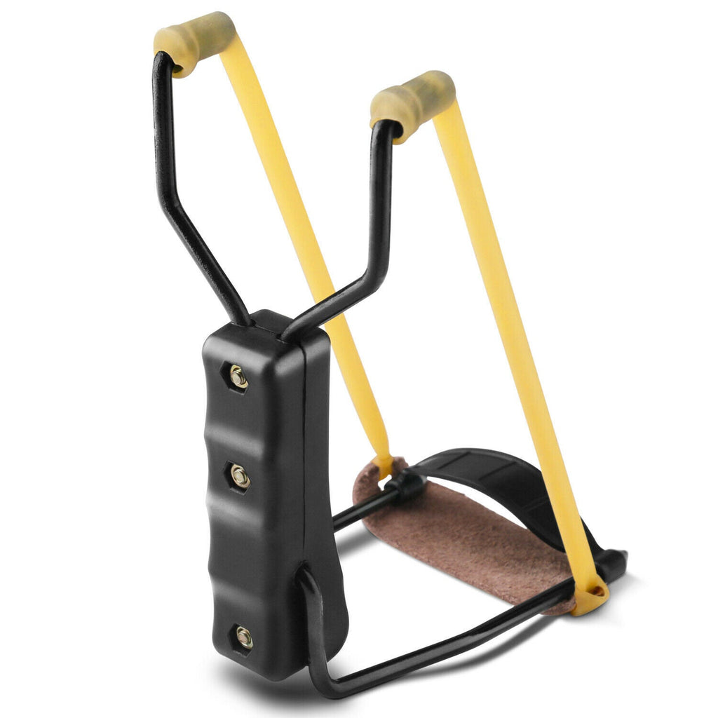 Aluminiumsramme foldbar håndleds-slynge med latexbånd, 100 yards rækkevidde