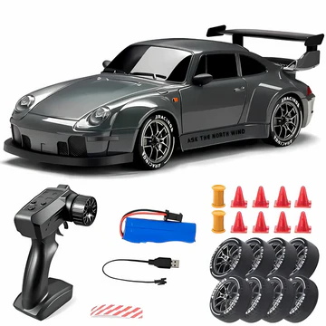 PulseX ドリフトマスター 4WD RCカー 明るいLEDライト付き