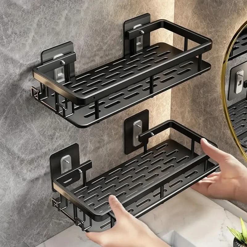 AeroShelf Ragasztható Fürdőszobai Polc Fúrás Nélkül Könnyű Telepítés Minden Fürdőszobához