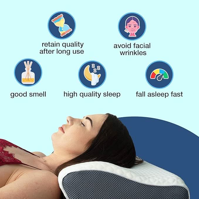 クワイエットレスト いびき防止枕 カップルのための快適な睡眠といびき軽減用