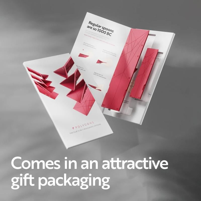 NovaFold 3-in-1 折りたたみ計量スプーン 磁石付き省スペースデザイン