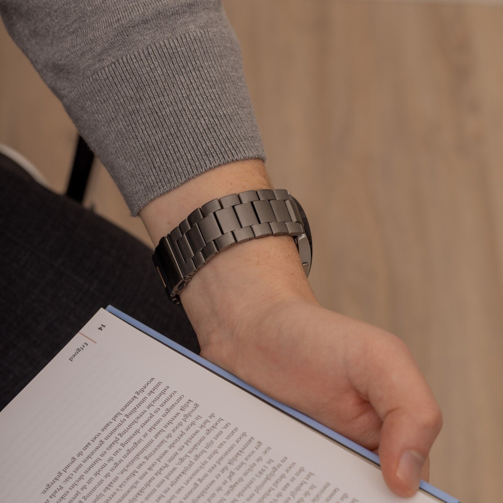 Grafit titán szíj Samsung Galaxy Watch 5 Pro-hoz