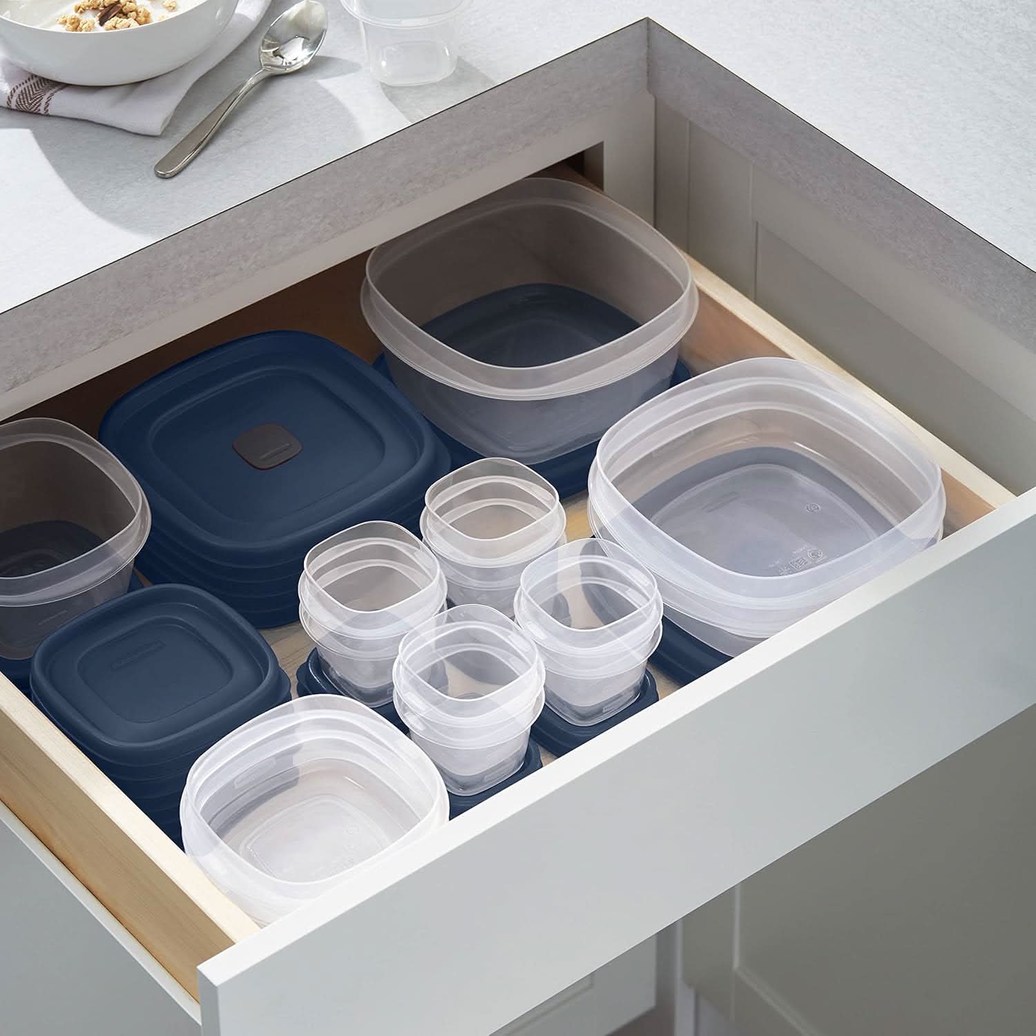 鮮度を保つための漏れ防止スタッカブル食品保存容器、ミールプレップに最適