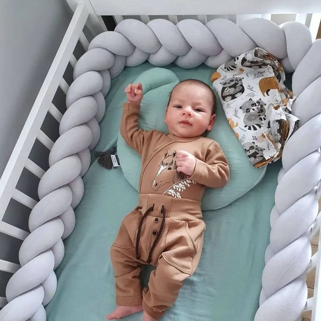 NestGlow Woven Baby Pillow For Safe Sleep And Restful Development For Babies