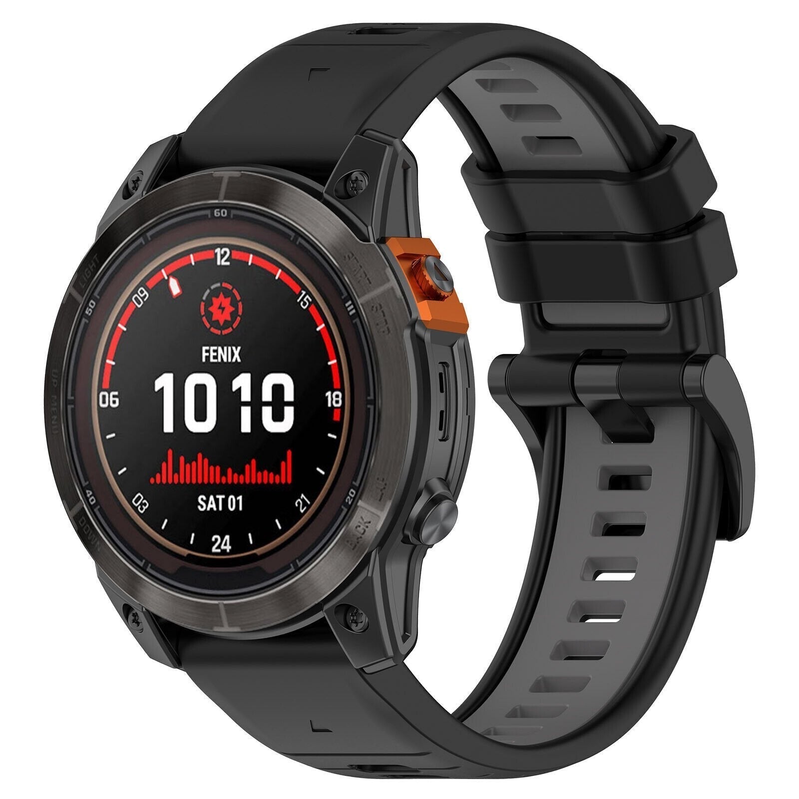 Garmin Fenix 5/6 sportpánt csattal, fekete és szürke