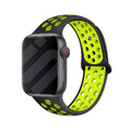 Apple Watch Sport Strap in Black and Yellow Colors