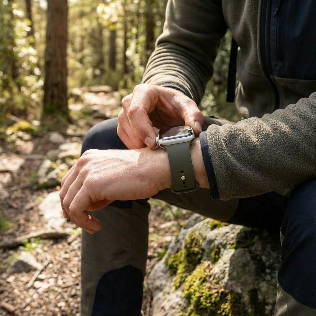 Apple Watch szilikon szíj katonai zöld Apple Watch-hoz