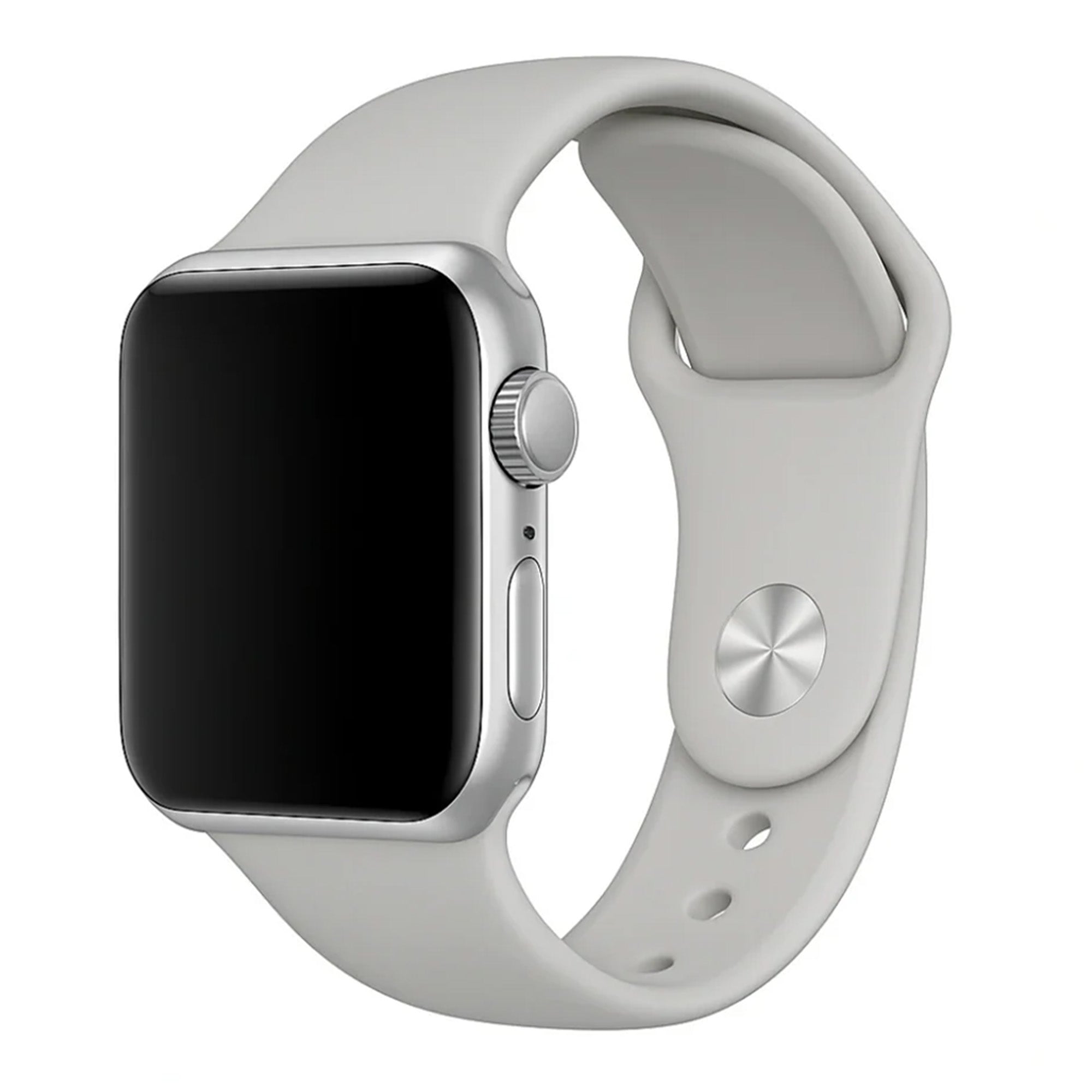 Apple Watch szilikon szíj szürke színben Apple Watch-hoz