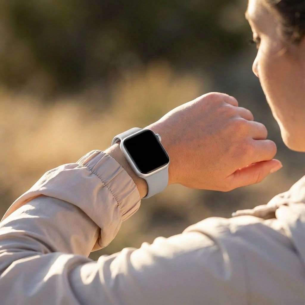 Apple Watch szilikon szíj szürke színben Apple Watch-hoz