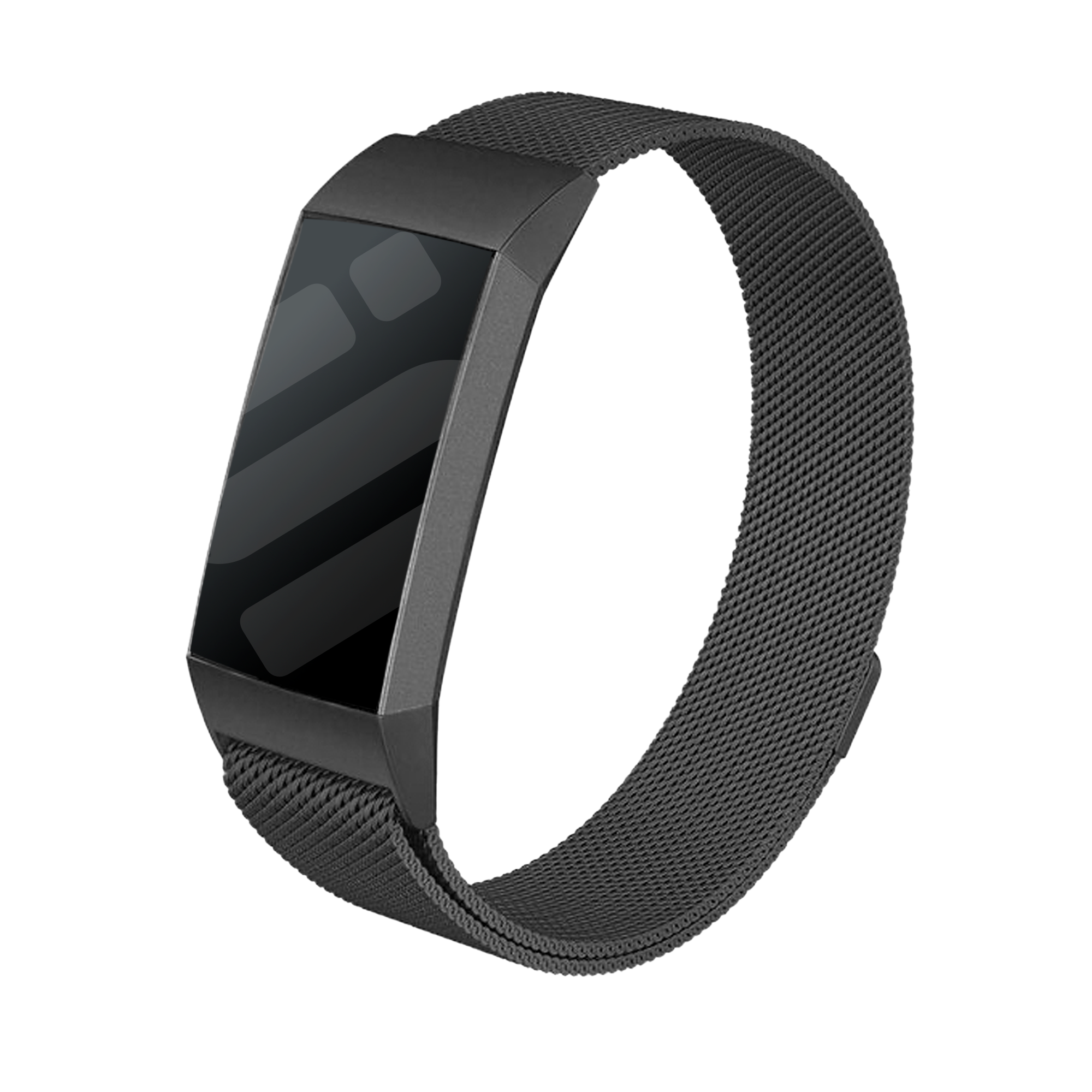 Fekete milánói cserepánt Fitbit Charge 4-hez