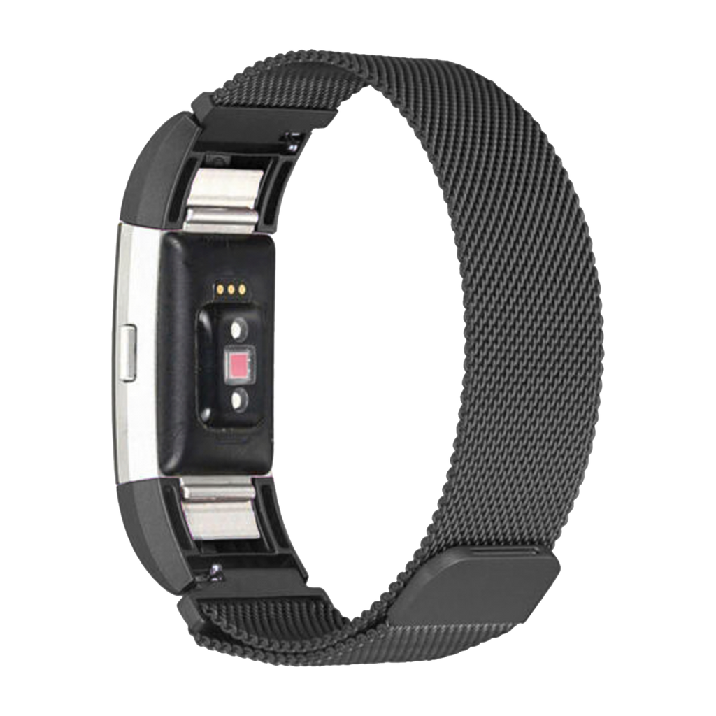 Fekete milánói cserepánt Fitbit Charge 4-hez
