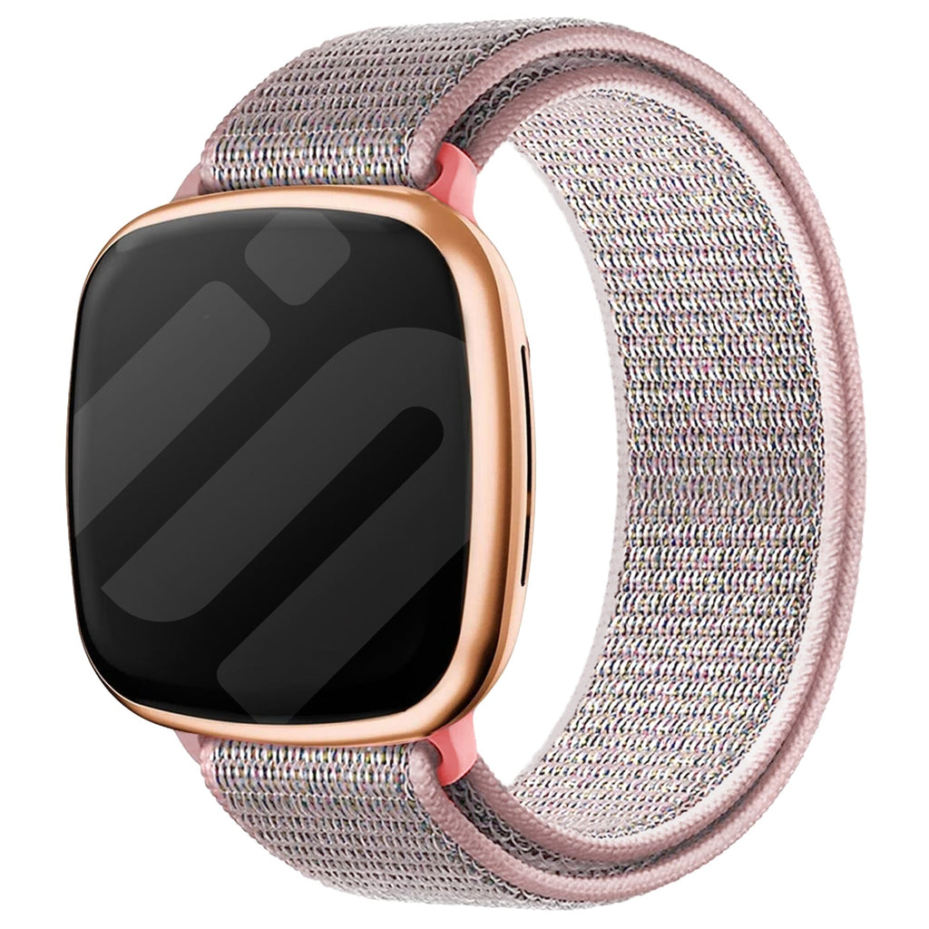 Fitbit Versa 3 szürke és rózsaszín nylon cserepánt