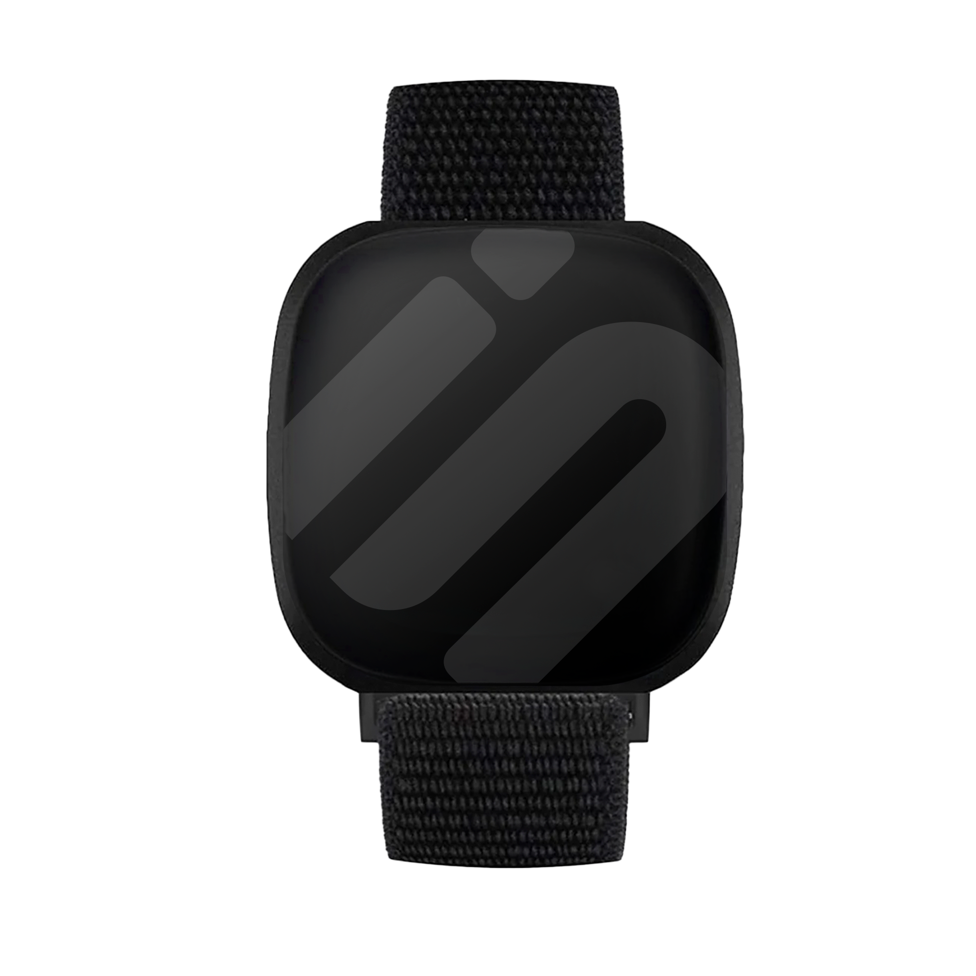 Fekete nejlon szíj Fitbit Versa 3 okosóra szíjhoz