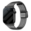 Apple Watch finom acél szíj fekete rozsdamentes acél karkötő