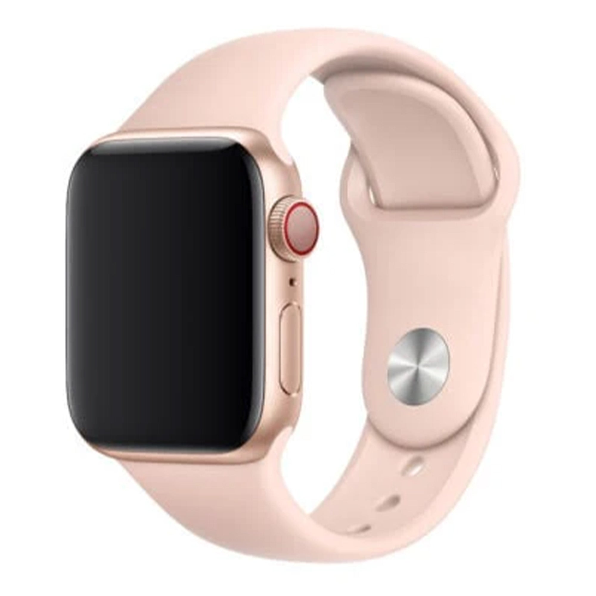 Apple Watch szilikon szíj, puha rózsaszín árnyalat, Apple Watch kiegészítőkhöz