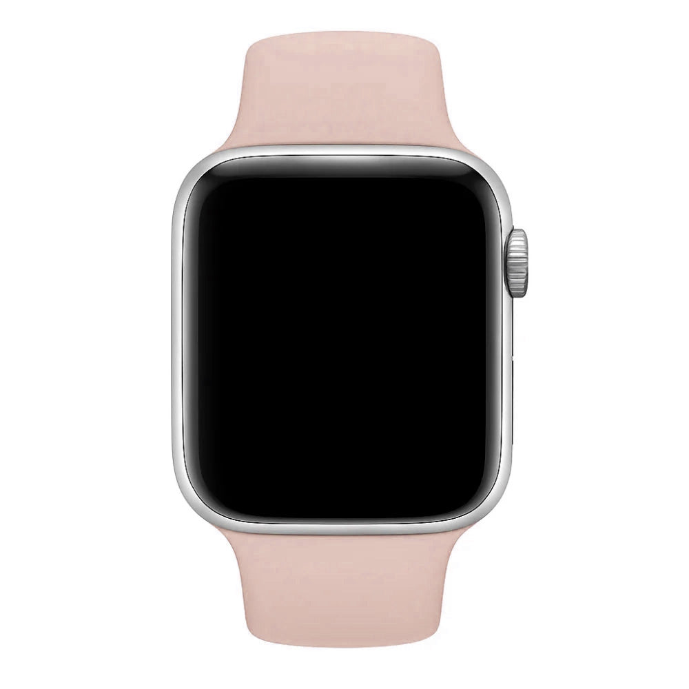 Apple Watch szilikon szíj, puha rózsaszín árnyalat, Apple Watch kiegészítőkhöz