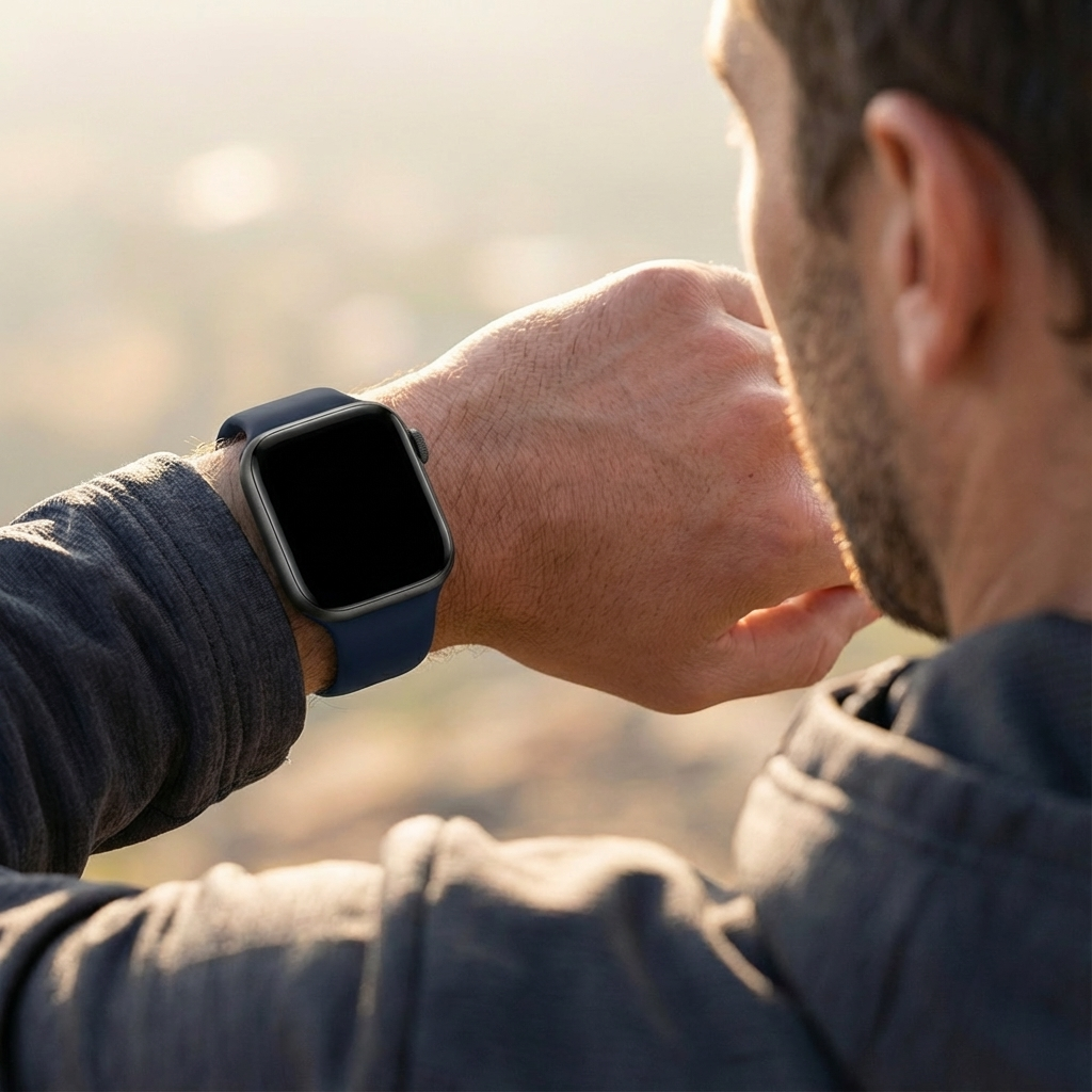 Apple Watch Classic szilikon szíj sötétkék színben