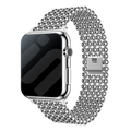 Apple Watch gyöngyözött acél karkötő ezüst kivitelben