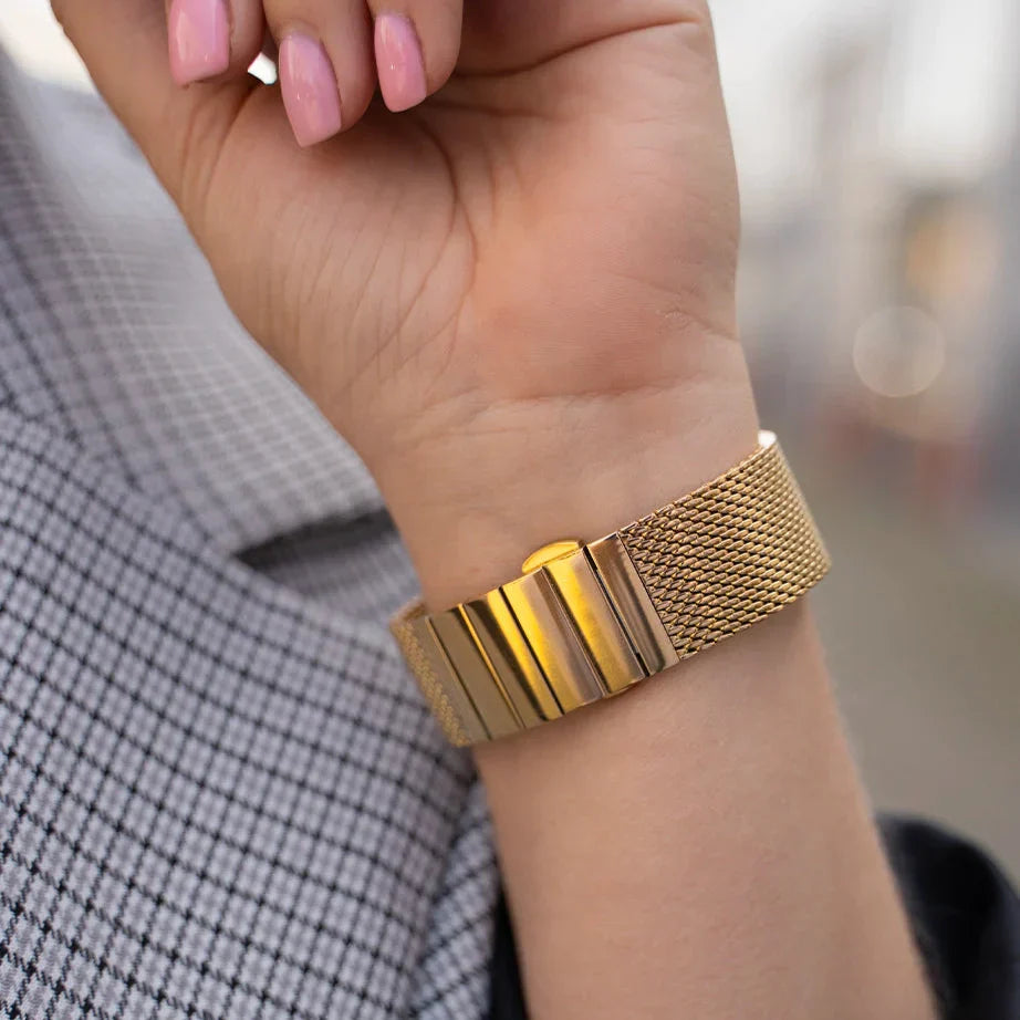 Apple Watch arany rozsdamentes acél milánói szíj prémium