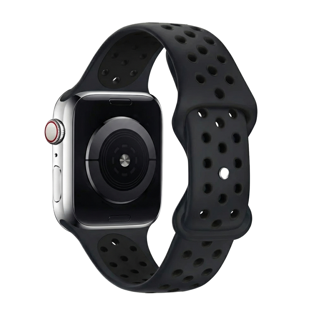 Apple Watch sport szíj sötétszürke és fekete aktív életmódhoz