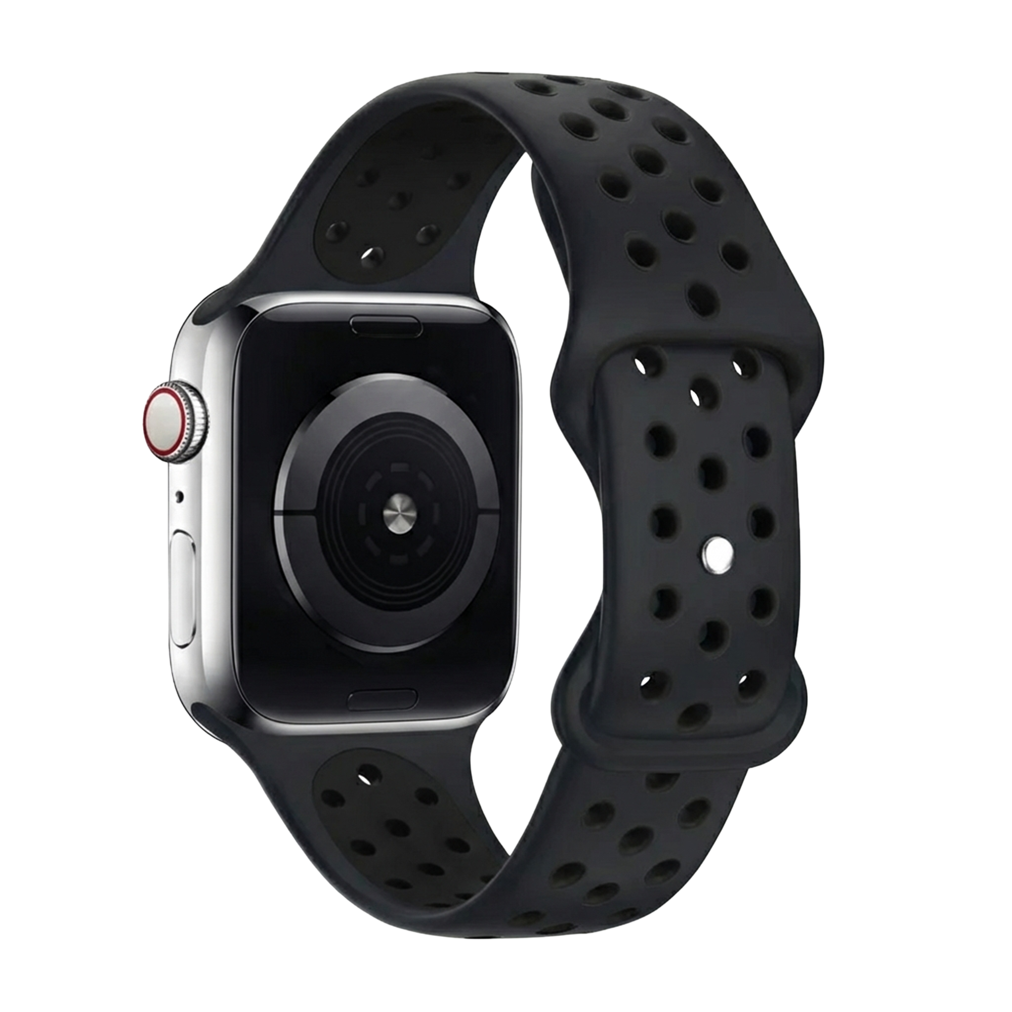 Apple Watch sport szíj sötétszürke és fekete aktív életmódhoz