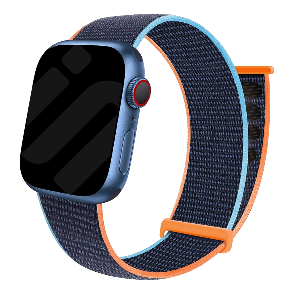 Klasszikus Apple Watch nylon szíj sötétkék színben