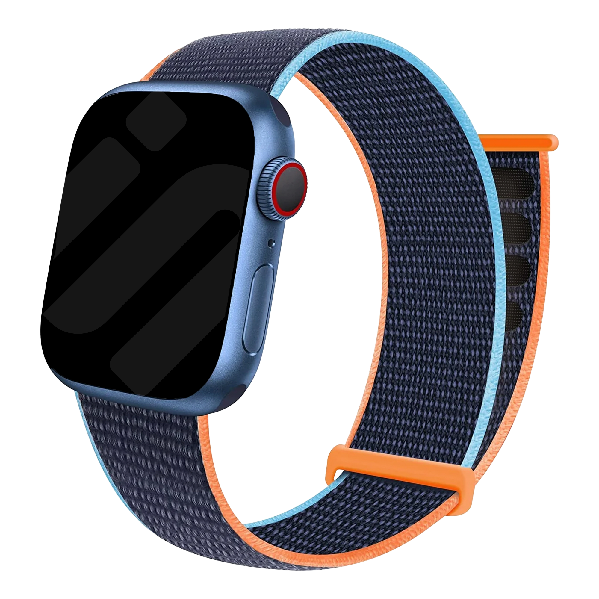 Klasszikus Apple Watch nylon szíj sötétkék színben